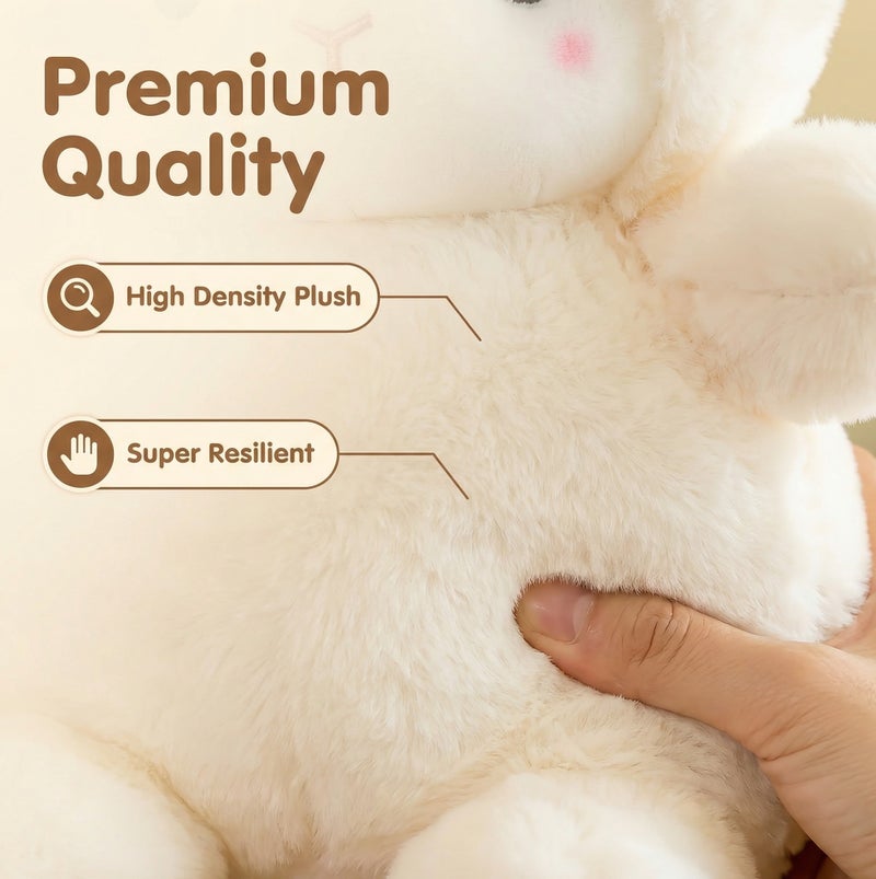25cm Fluffy Lamb Plush Toy, Kid's Doll - Image 4